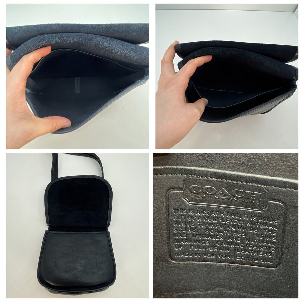 Vintage Coach NYC Saddle Bag Small 9205 Navy - Picture 10 of 10